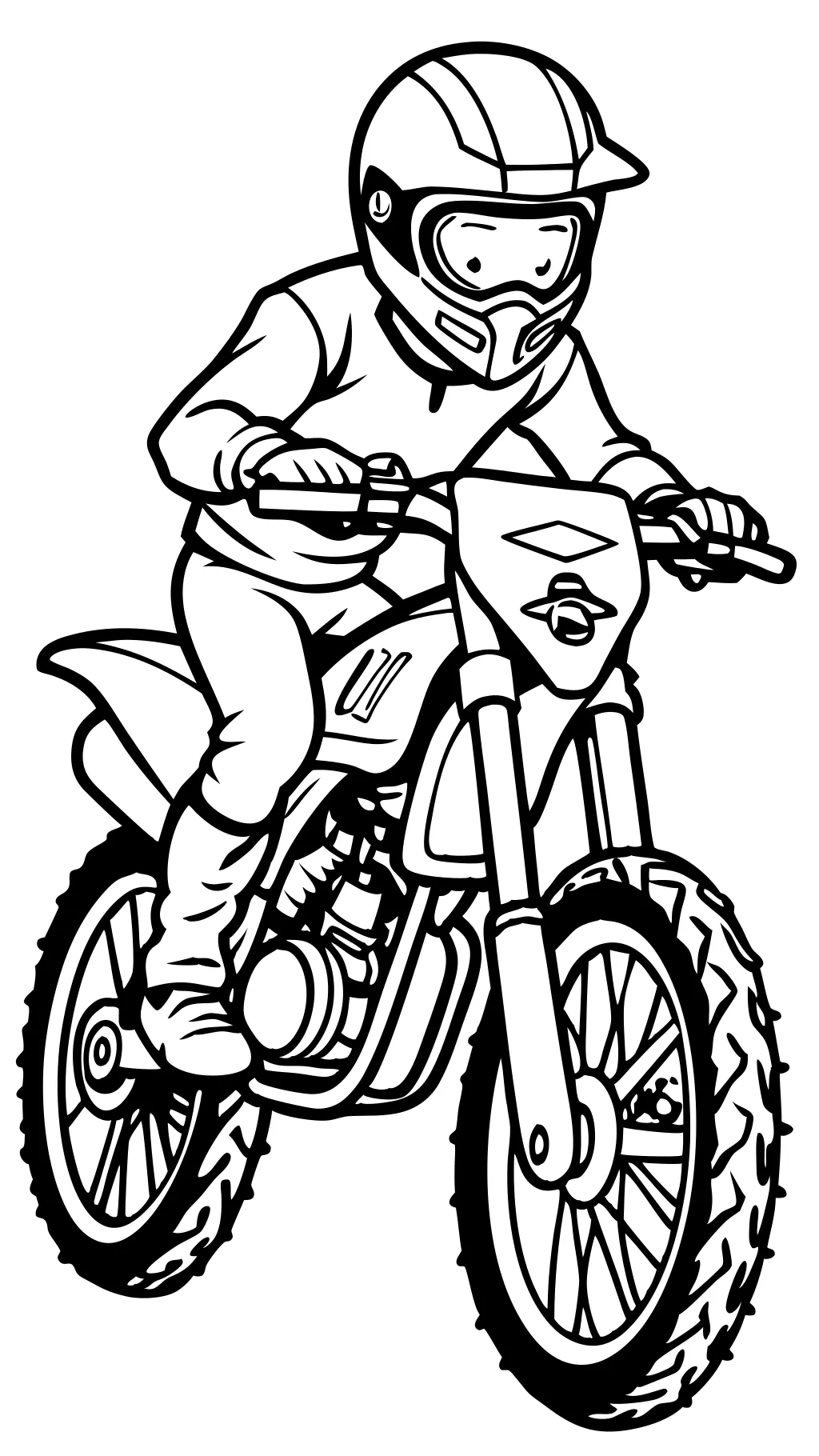 printable dirt bike coloring pages